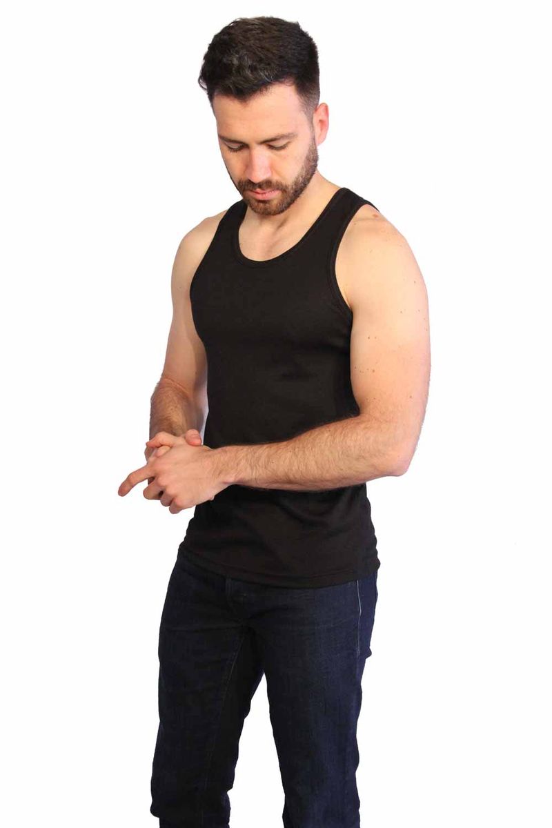 CAMISETA INTERIOR HOMBRE TIPO ESQUELETO