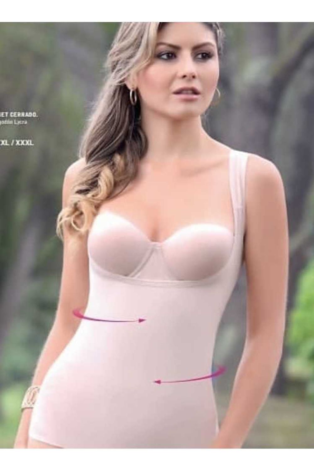 CHALECO FAJA MUJER SENOS LIBRES SIN BROCHE