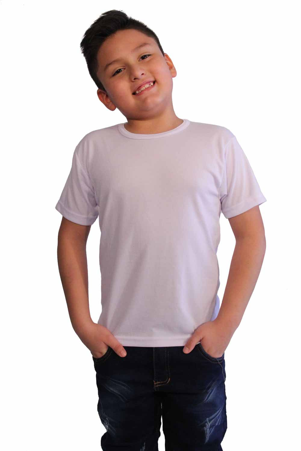 CAMISETA NIÑO COLEGIAL CUELLO REDONDO