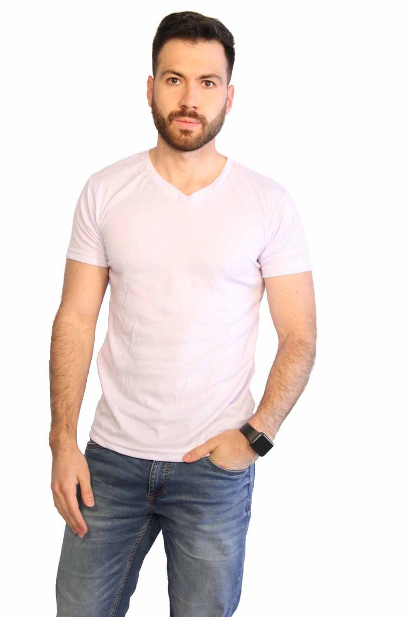 Camisetas basicas best sale cuello v