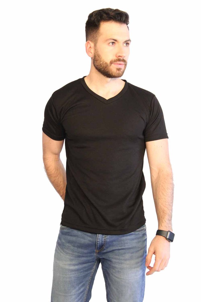 Camisa cuello cheap v hombre