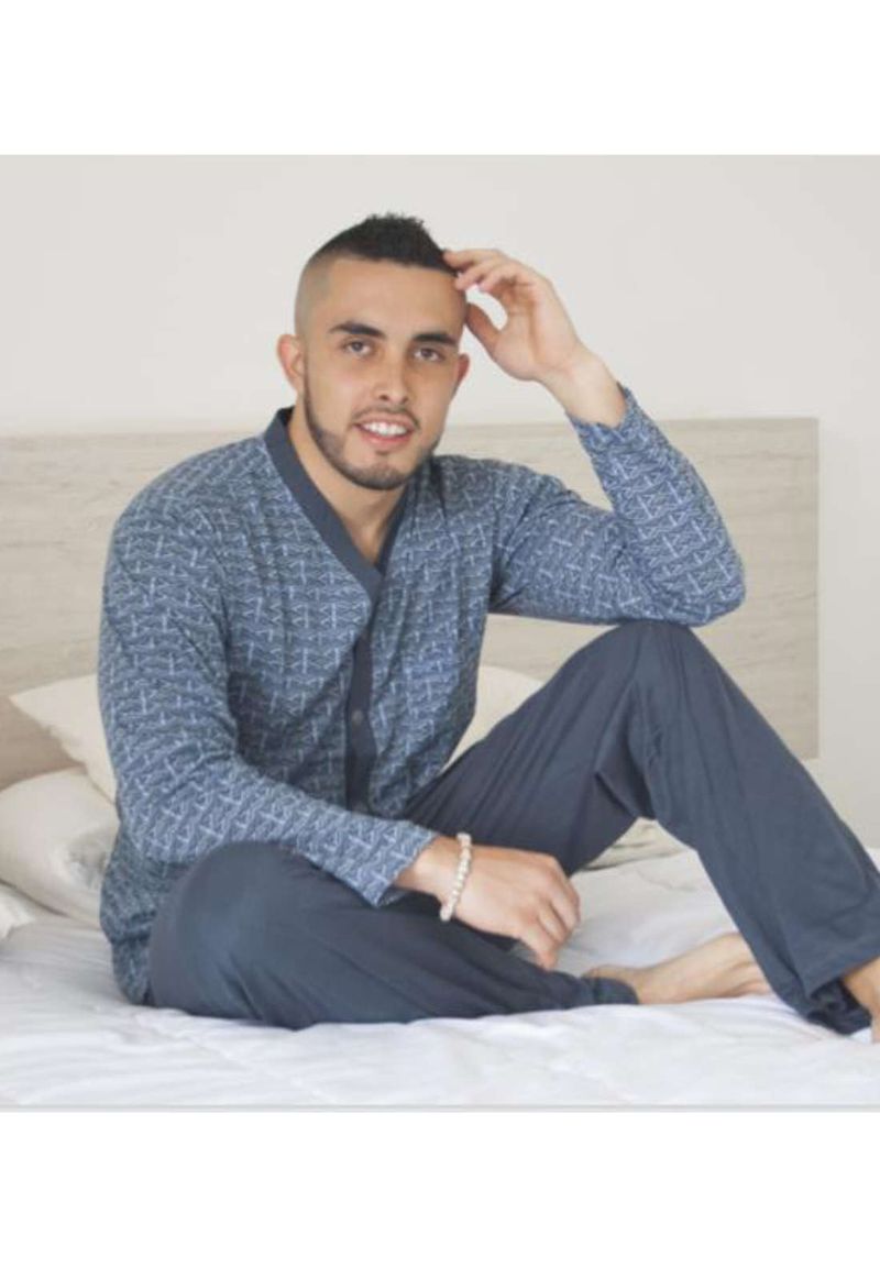 PIJAMA-HOMBRE-PANTALON-LARGO-MANGA-LARGA-ABIERTA