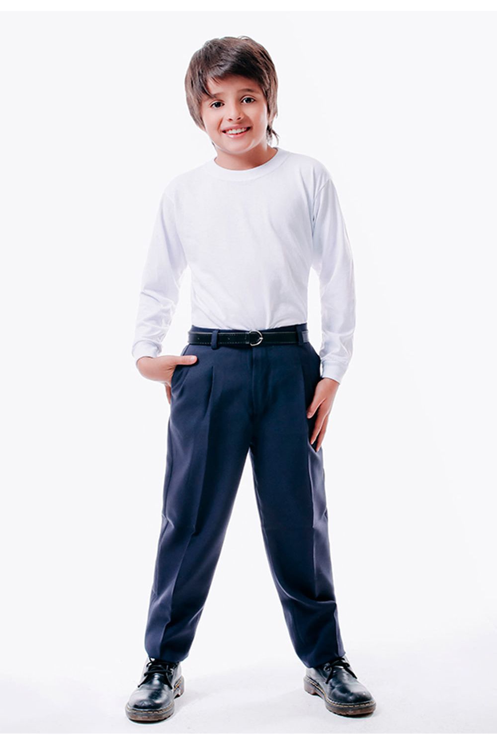 PANTALÓN COLEGIAL NIÑO AZUL OSCURO