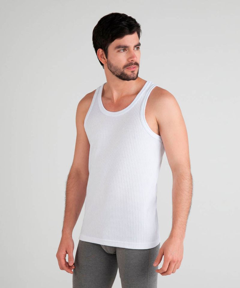 CAMISETA INTERIOR HOMBRE TIPO ESQUELETO