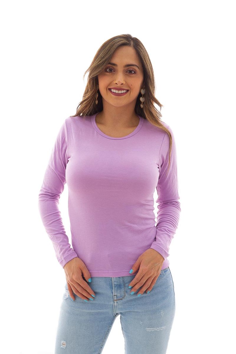 Buzo cuello best sale redondo mujer