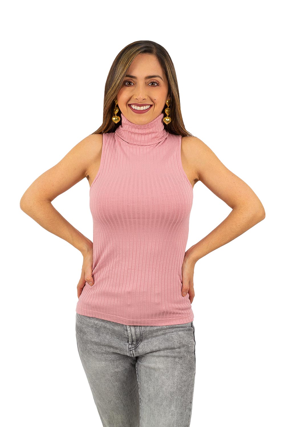 ESQUELETO MUJER ACANALADO BÁSICO CUELLO TORTUGA