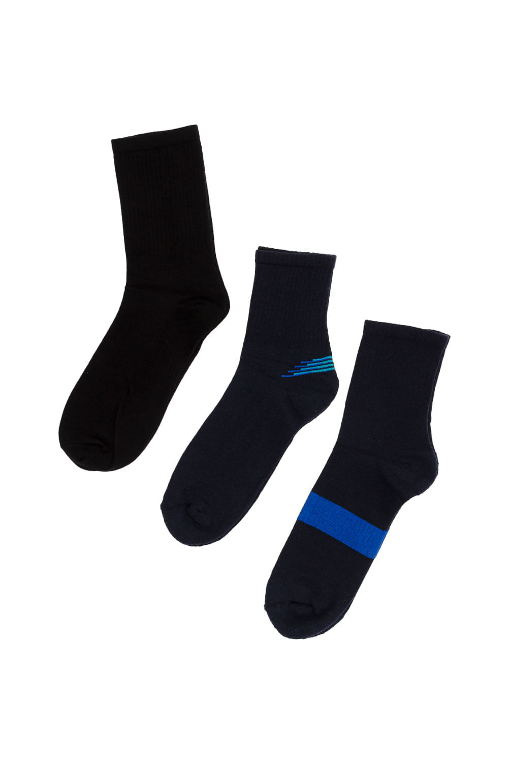 MEDIAS HOMBRE LARGA X3 SURTIDO