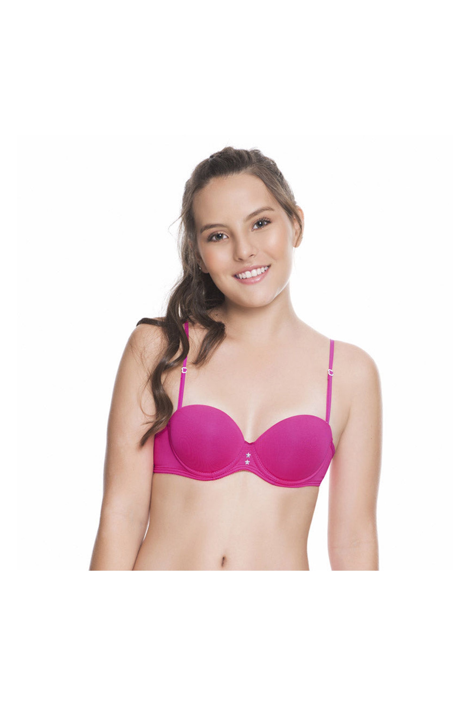 BRASIER NIÑA STRAPLESS CON REALCE