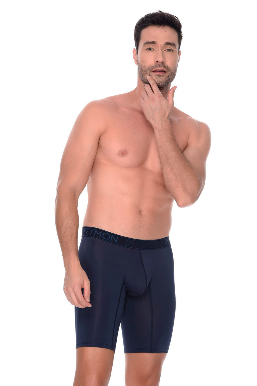 BÓXER HOMBRE BÁSICO LARGO MICROFIBRA POLIÉSTER UNICOLOR