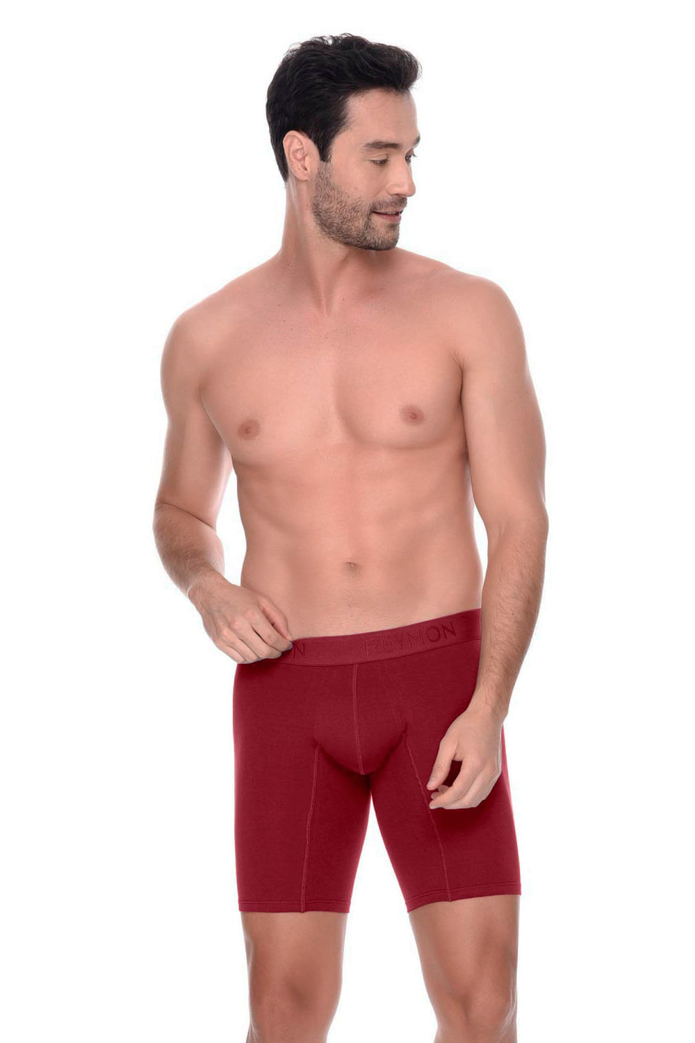 BÓXER HOMBRE TALLA GRANDE LARGO UNICOLOR ALGODÓN