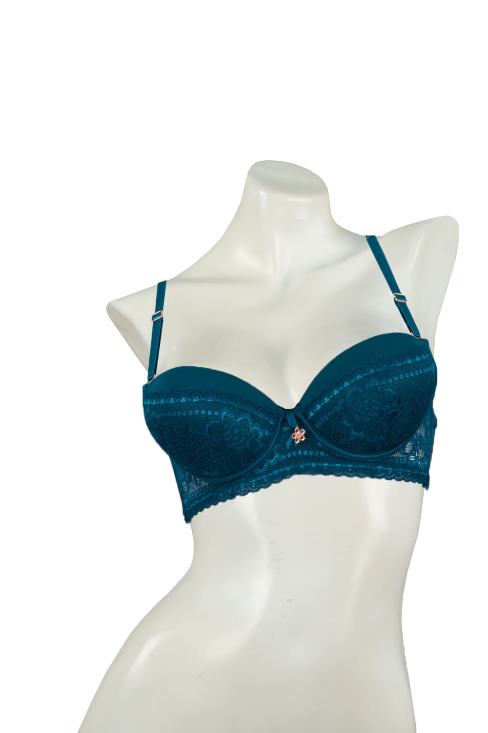 BRASIER MUJER EN BLONDA ESPALDA TRIANGULAR EN ENCAJE