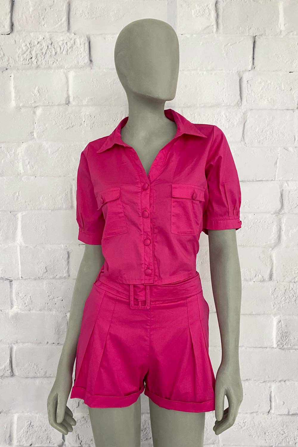 CONJUNTO CAMISA Y SHORT FORRADO