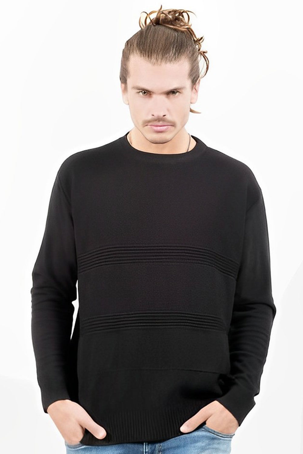 BUZO HOMBRE ESTILO OVERSIDE TEJIDO