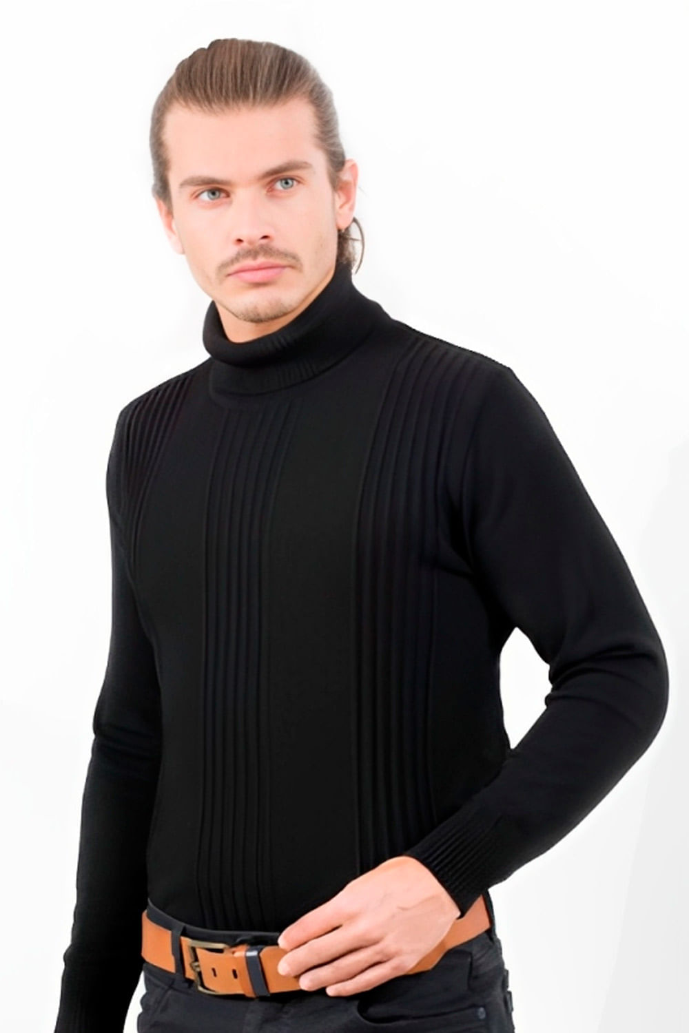 BUZO HOMBRE TEJIDO CUELLO ALTO