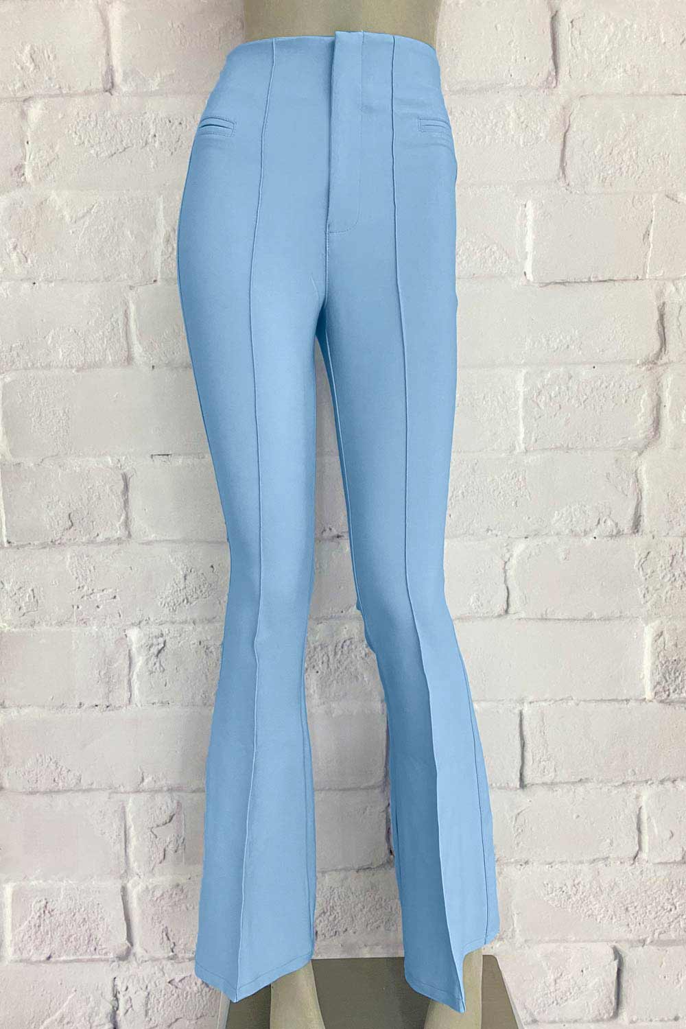 PANTALÓN MUJER  CREMALLERA BOTA CAMPANA ELEGANTE