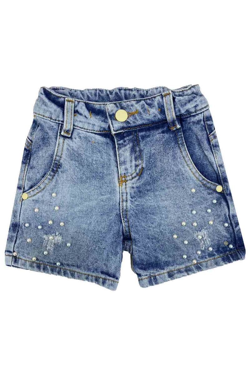 Short best sale con perlas