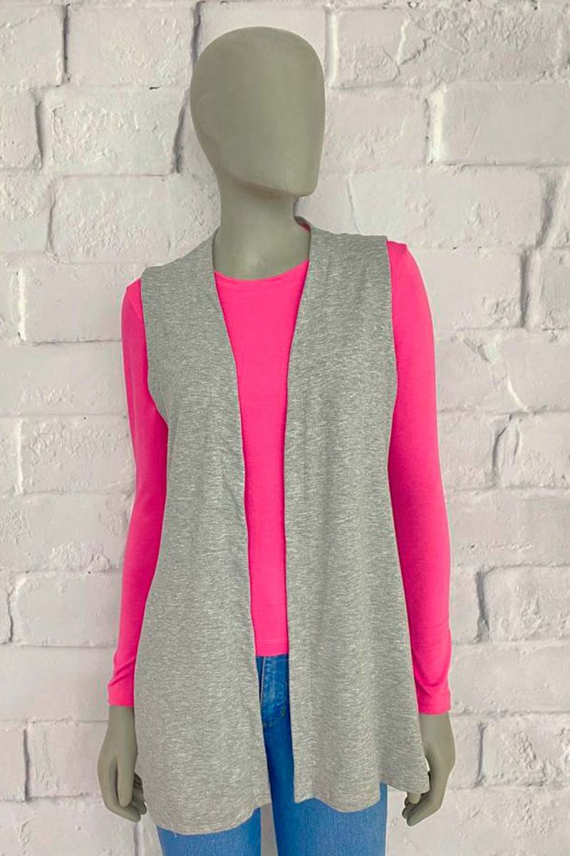 CHALECO-MUJER-MUNAMU-REF-385-DUOGRIS-CLARO-FUCSIA