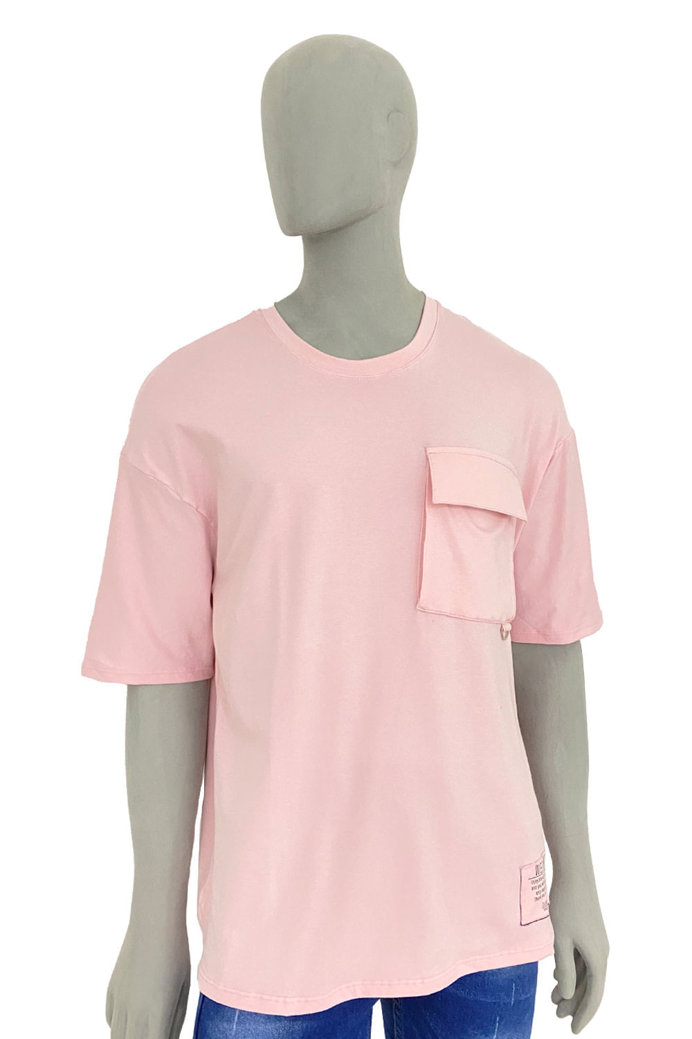 CAMISETA HOMBRE UNICOLOR BOLSILLO DELANTERO