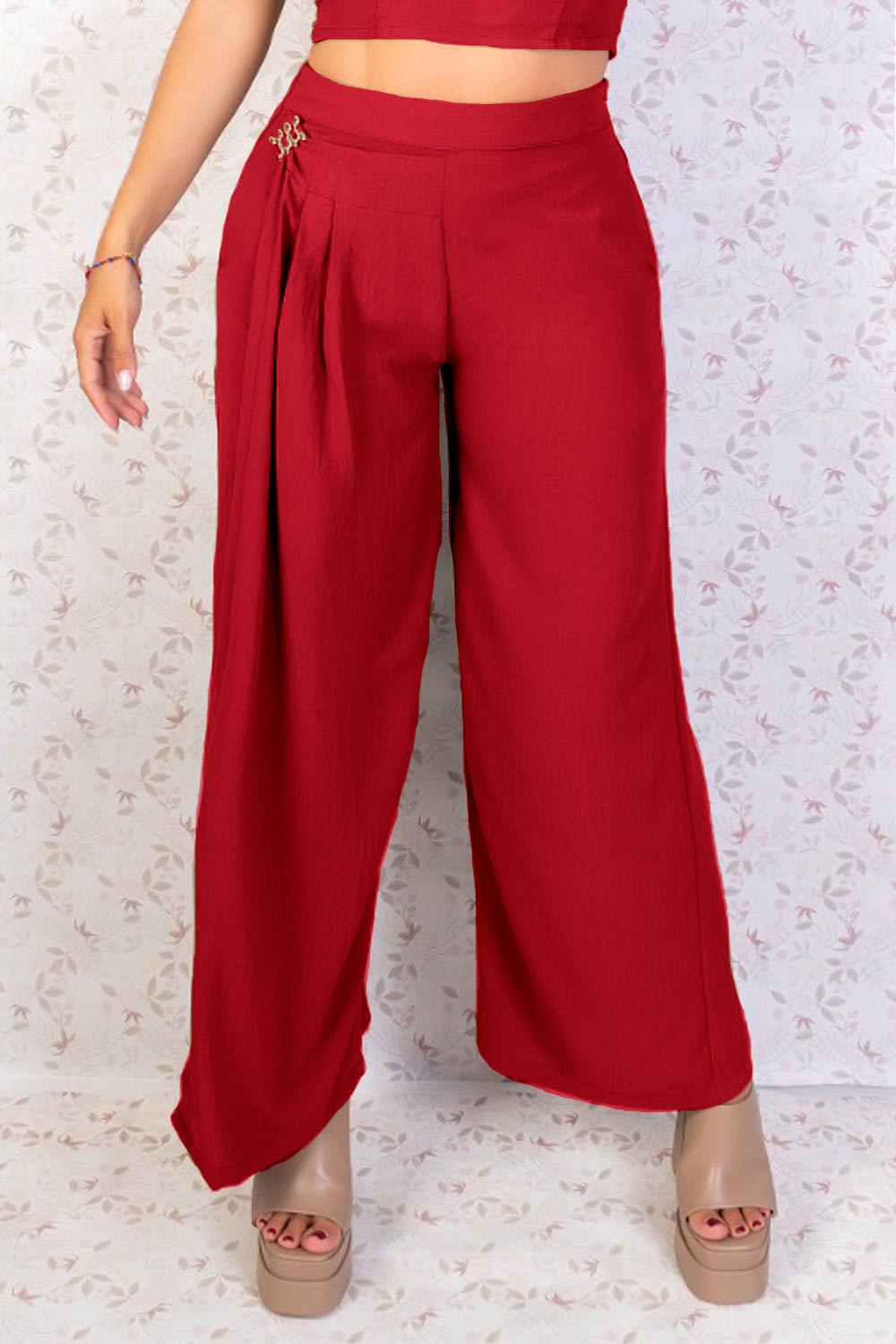 Melitea Pantalón ancho mujer elegante: a la venta a 15.99€ en