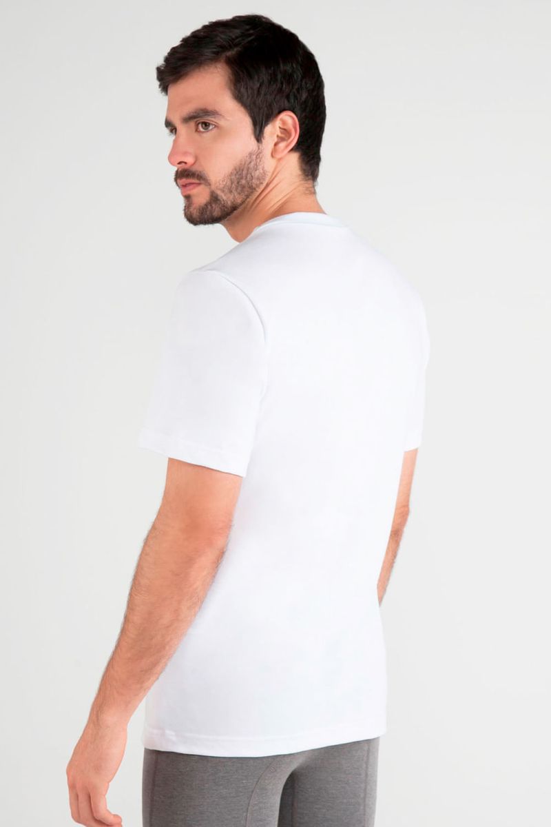 CAMISETA HOMBRE UNICOLOR CUELLO V