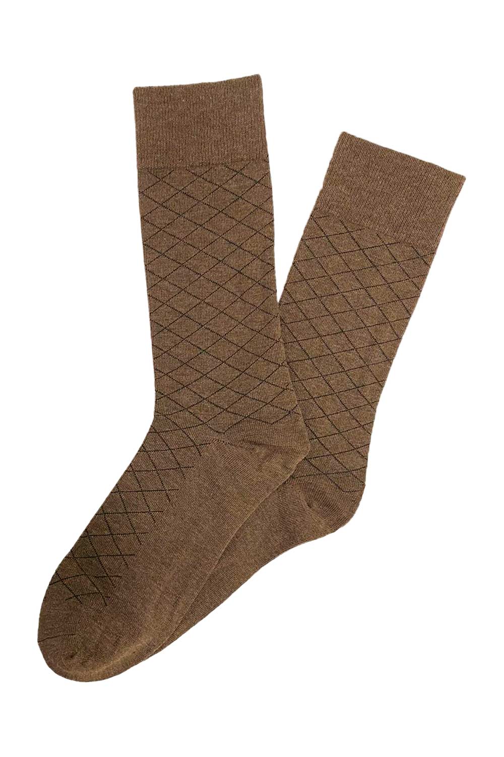 MEDIAS HOMBRE ESTAMPADO SUPERIOR ROMBOS