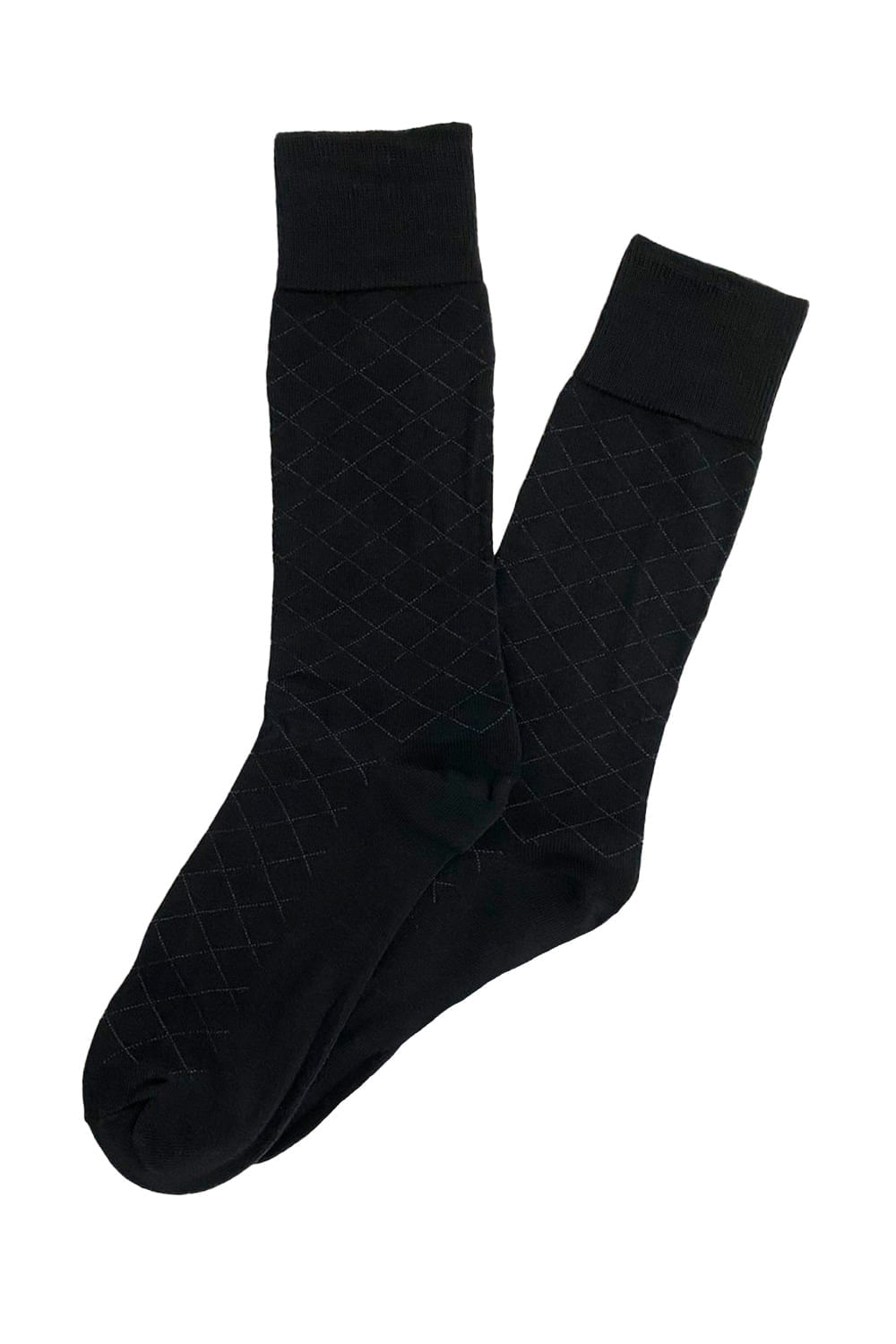 MEDIAS HOMBRE ESTAMPADO SUPERIOR ROMBOS