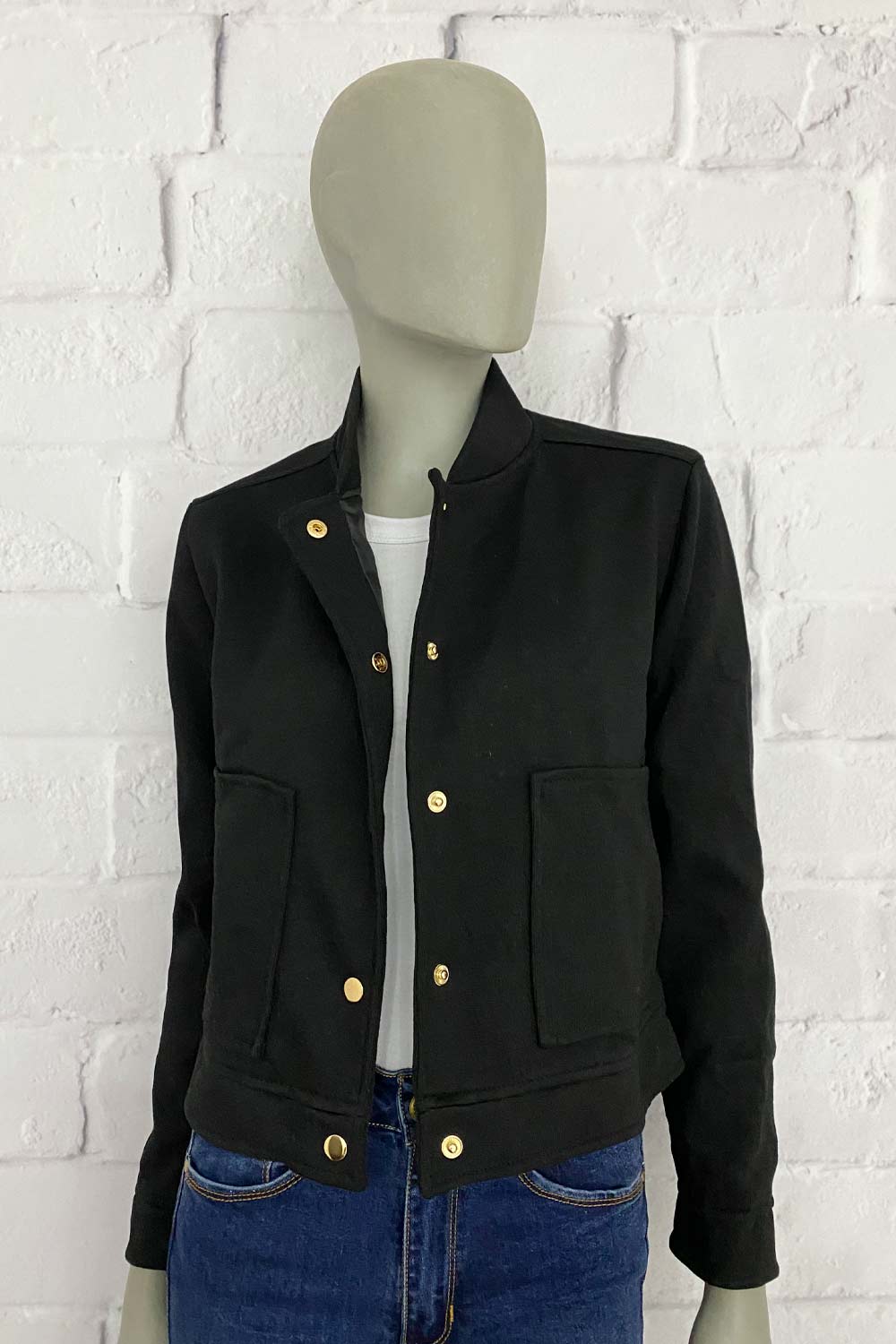 CHAQUETA MUJER BÁSICA UNICOLOR