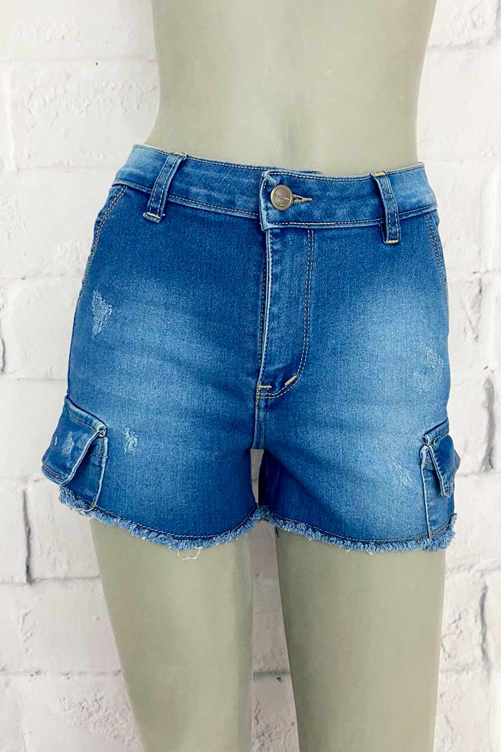 SHORT MUJER JEAN  TIPO CARGO