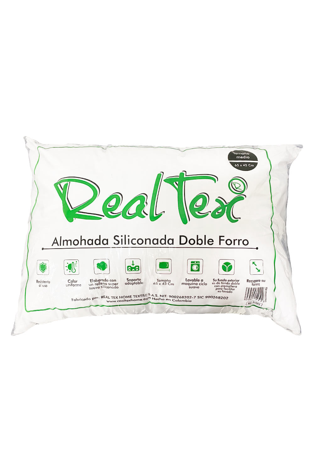 ALMOHADA SILICONADA HOGAR 65 X 45 CM