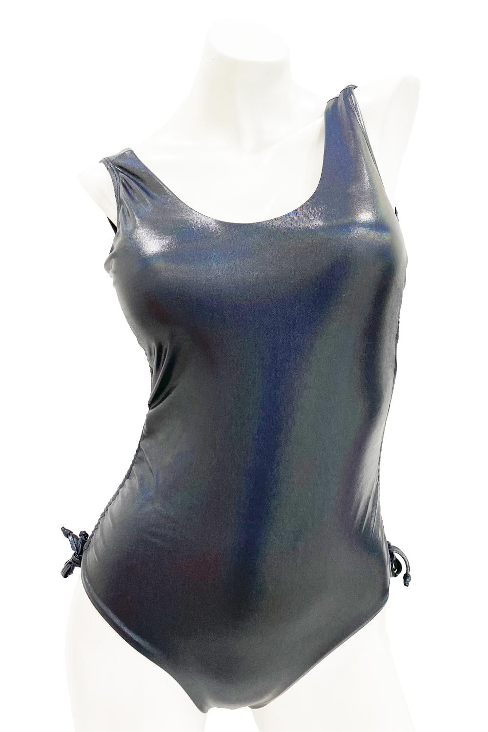 TRAJE DE BAÑO MUJER UNA PIEZA TELA METALIZADA