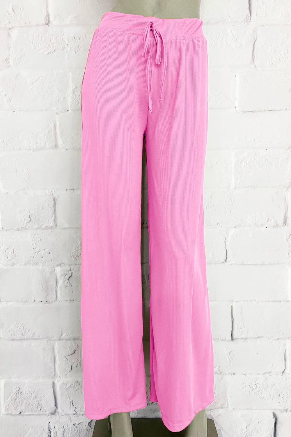 PANTALÓN MUJER ACANALADO SILUETA AMPLIA