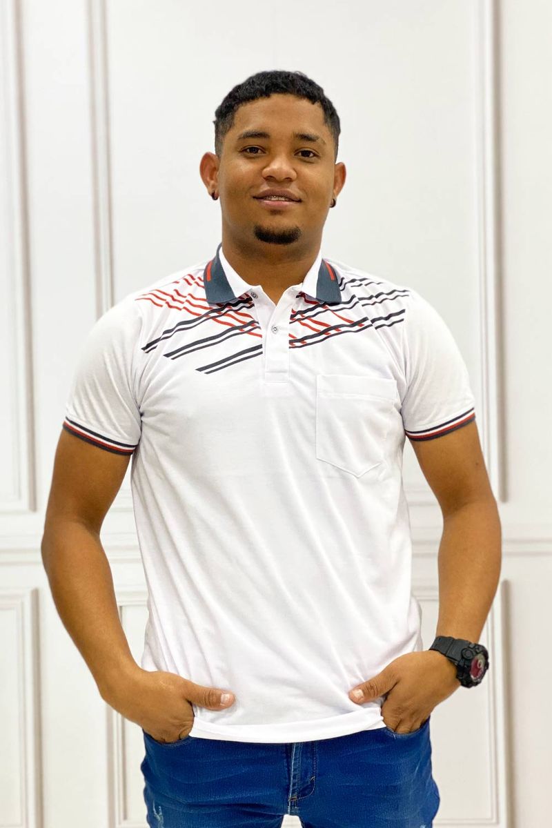 Polo estampado hombre hotsell
