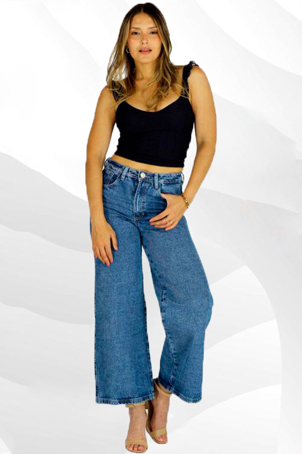 JEAN MUJER SILUETA AMPLIA