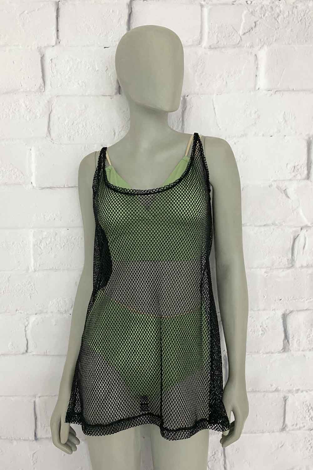 SALIDA DE BAÑO MUJER EN TIRAS TEJIDA