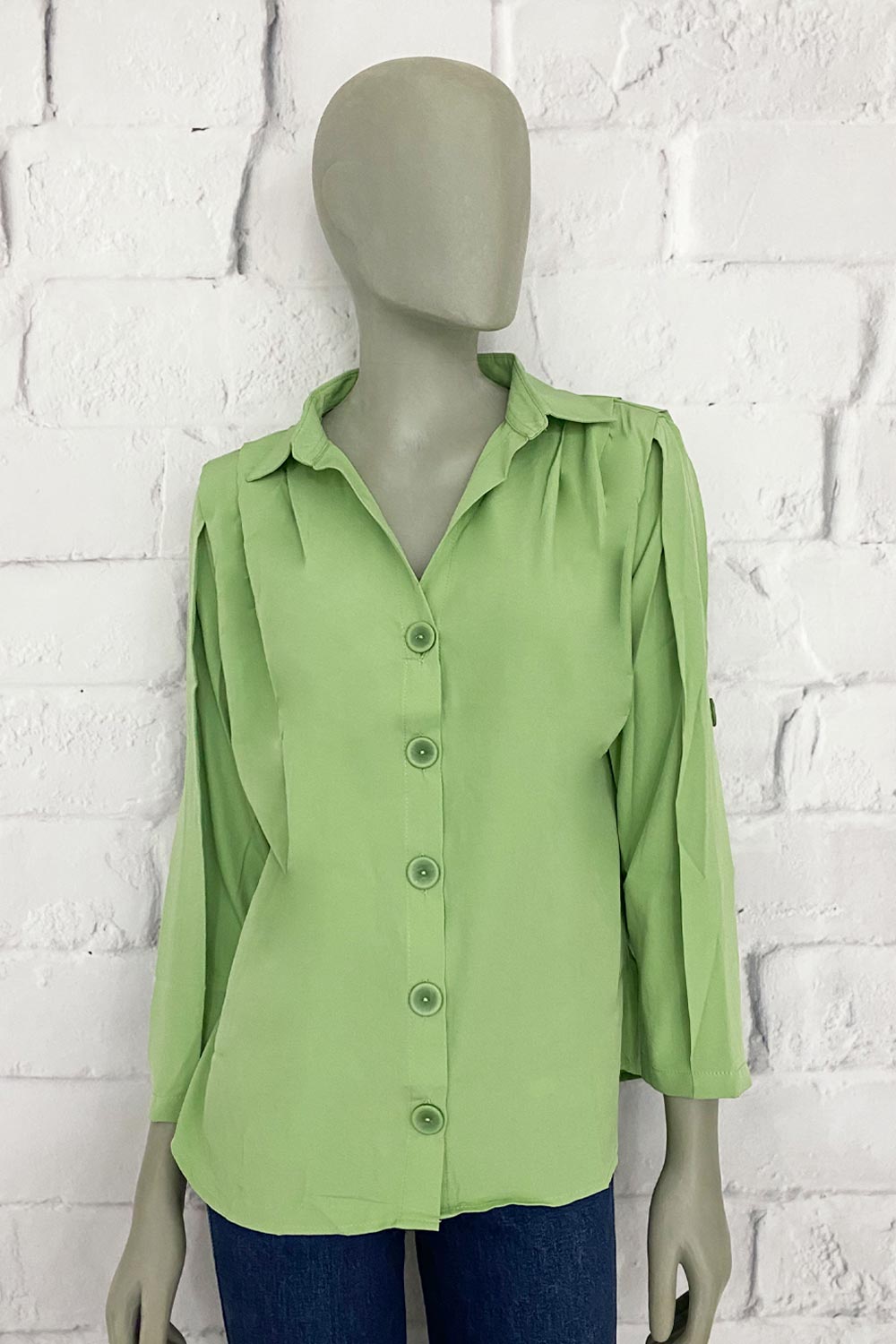 CAMISA MUJER PRENSES EN MANGAS Y HOMBROS