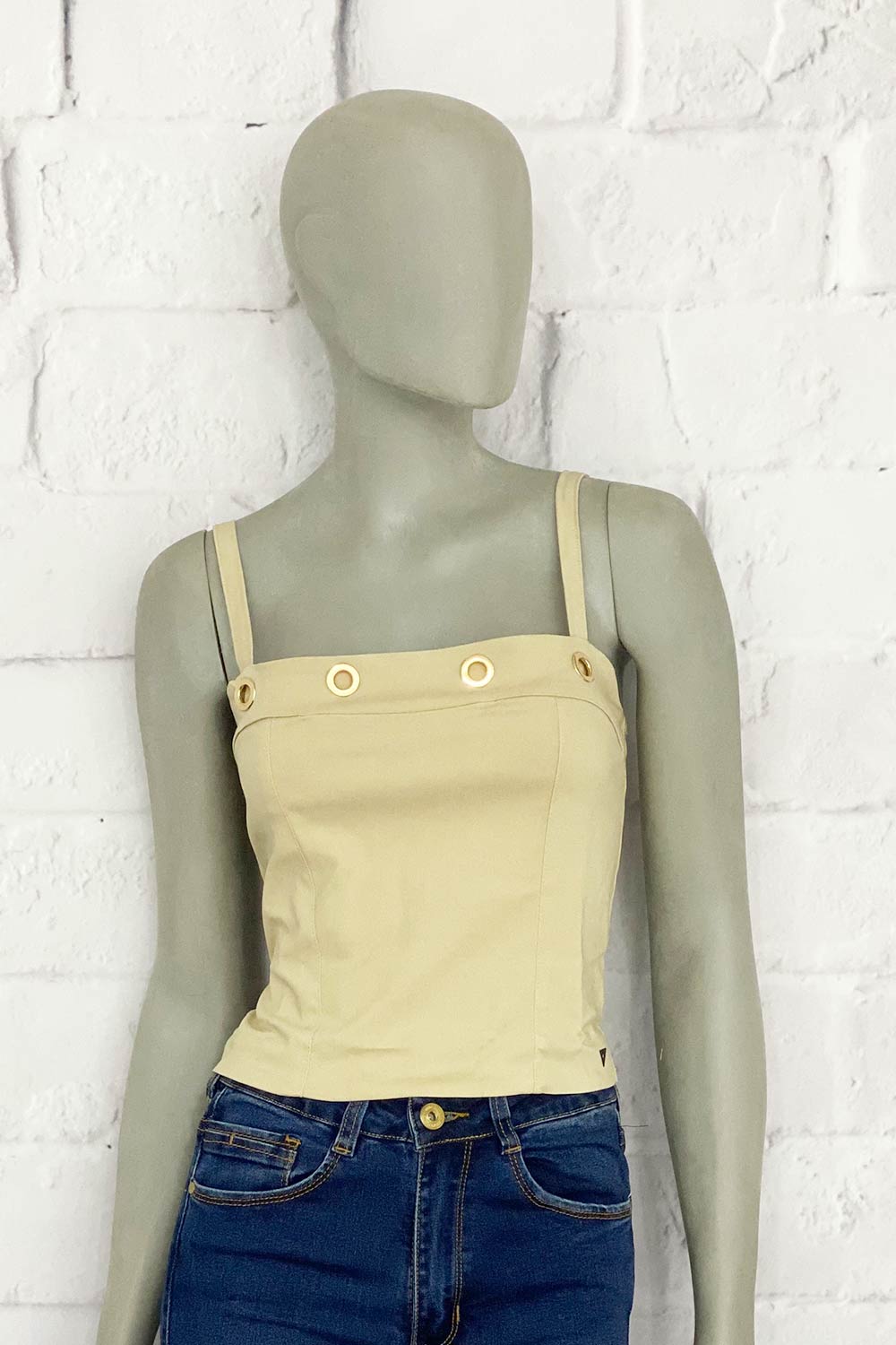 BLUSA MUJER CORTA UNICOLOR