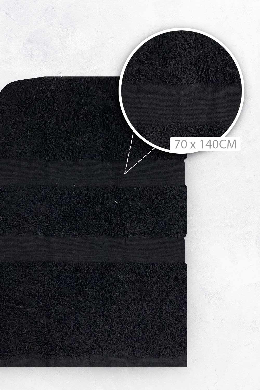 TOALLA BAÑO UNICOLOR 70CM X 14O CM