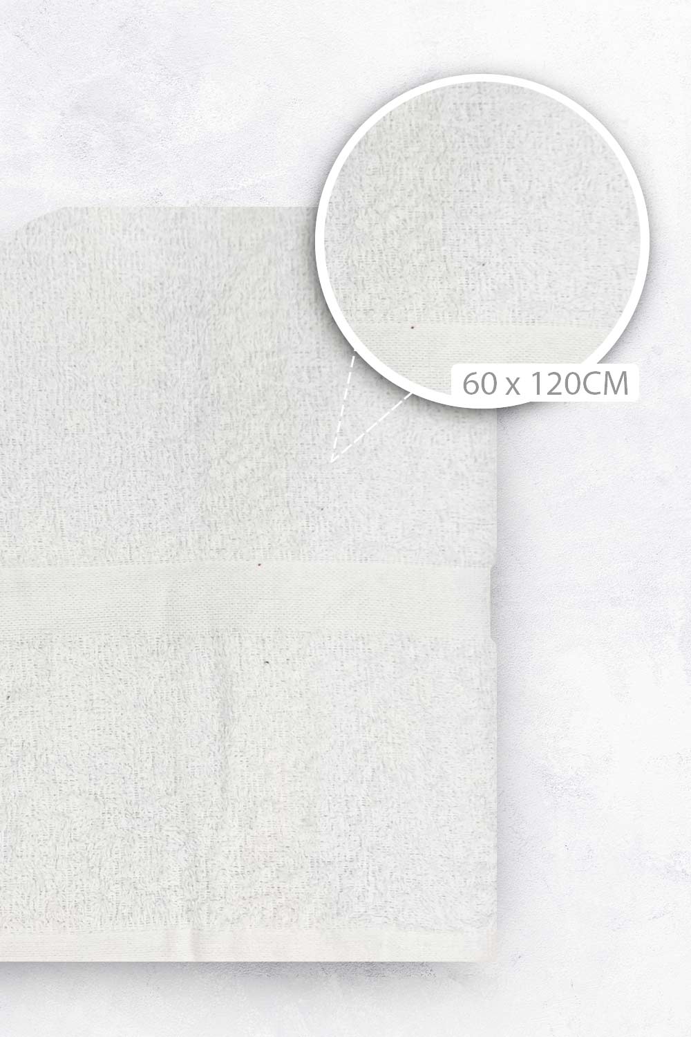TOALLA BAÑO UNICOLOR 60CM X 12O CM