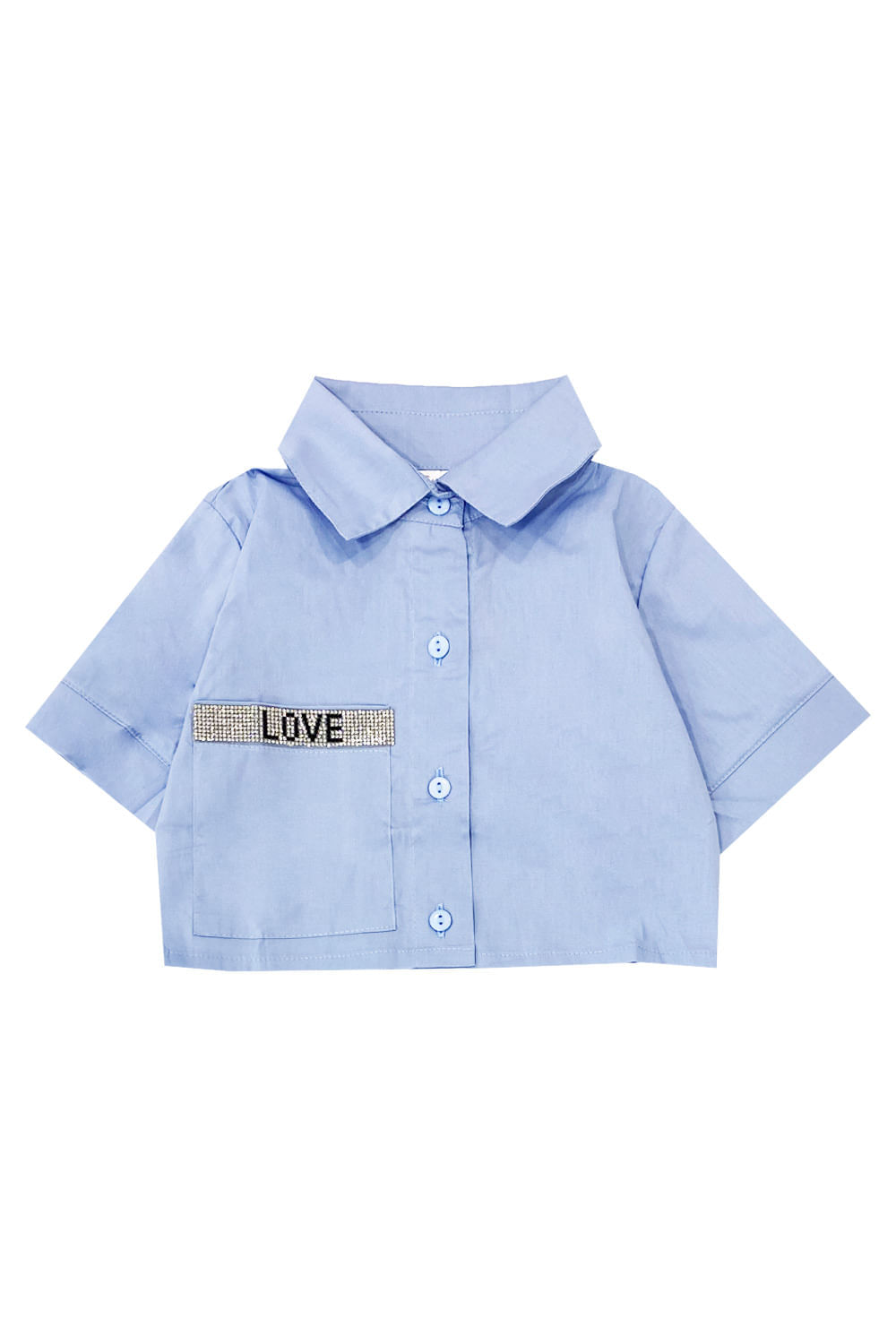 CAMISA NIÑA DETALLE EN BRILLOS