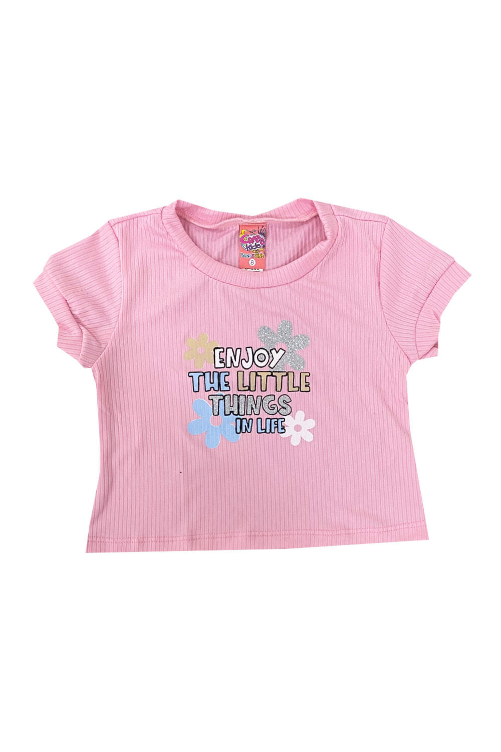 CAMISETA NIÑA TELA ACANALADA