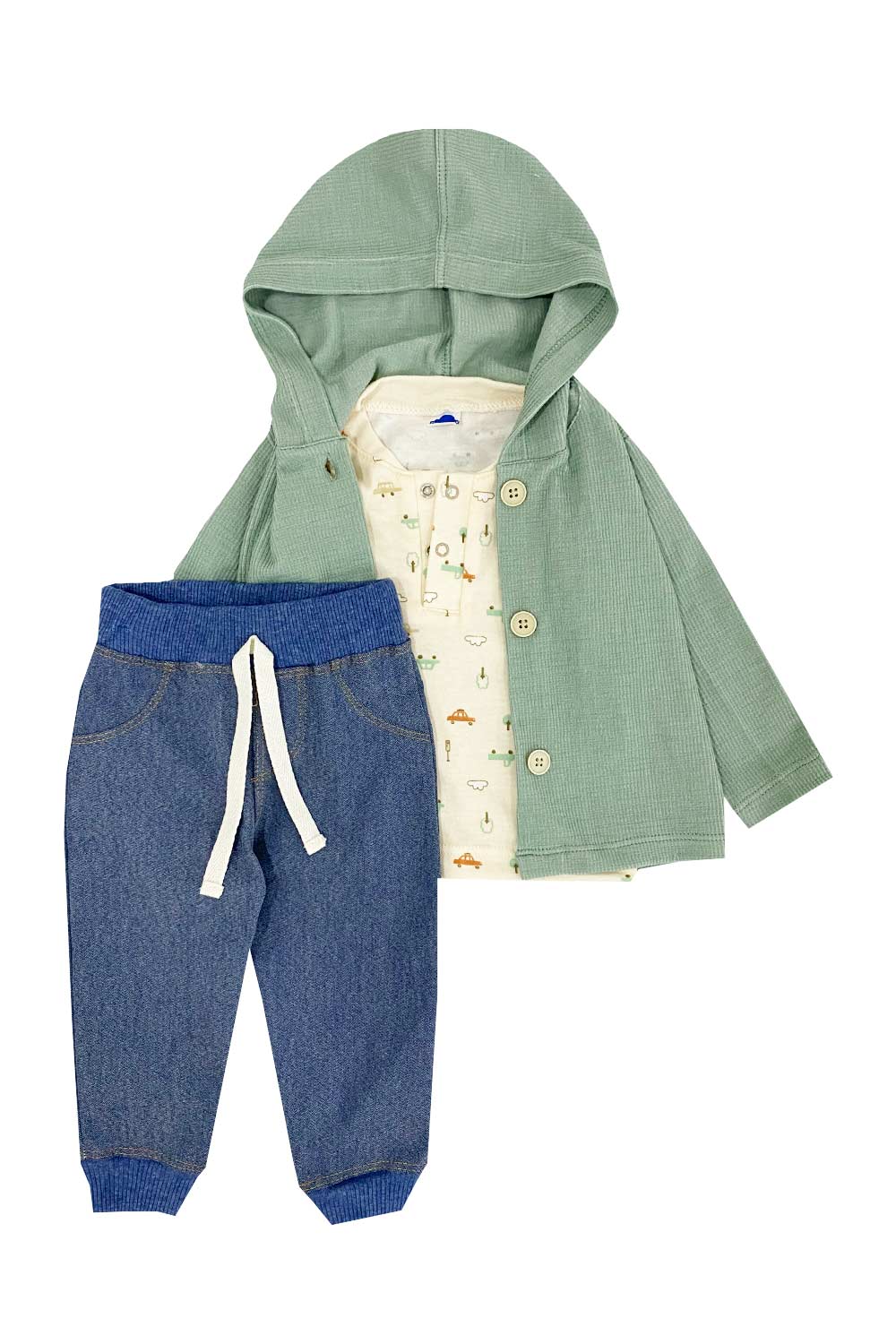 CONJUNTO BEBE TRES PIEZAS