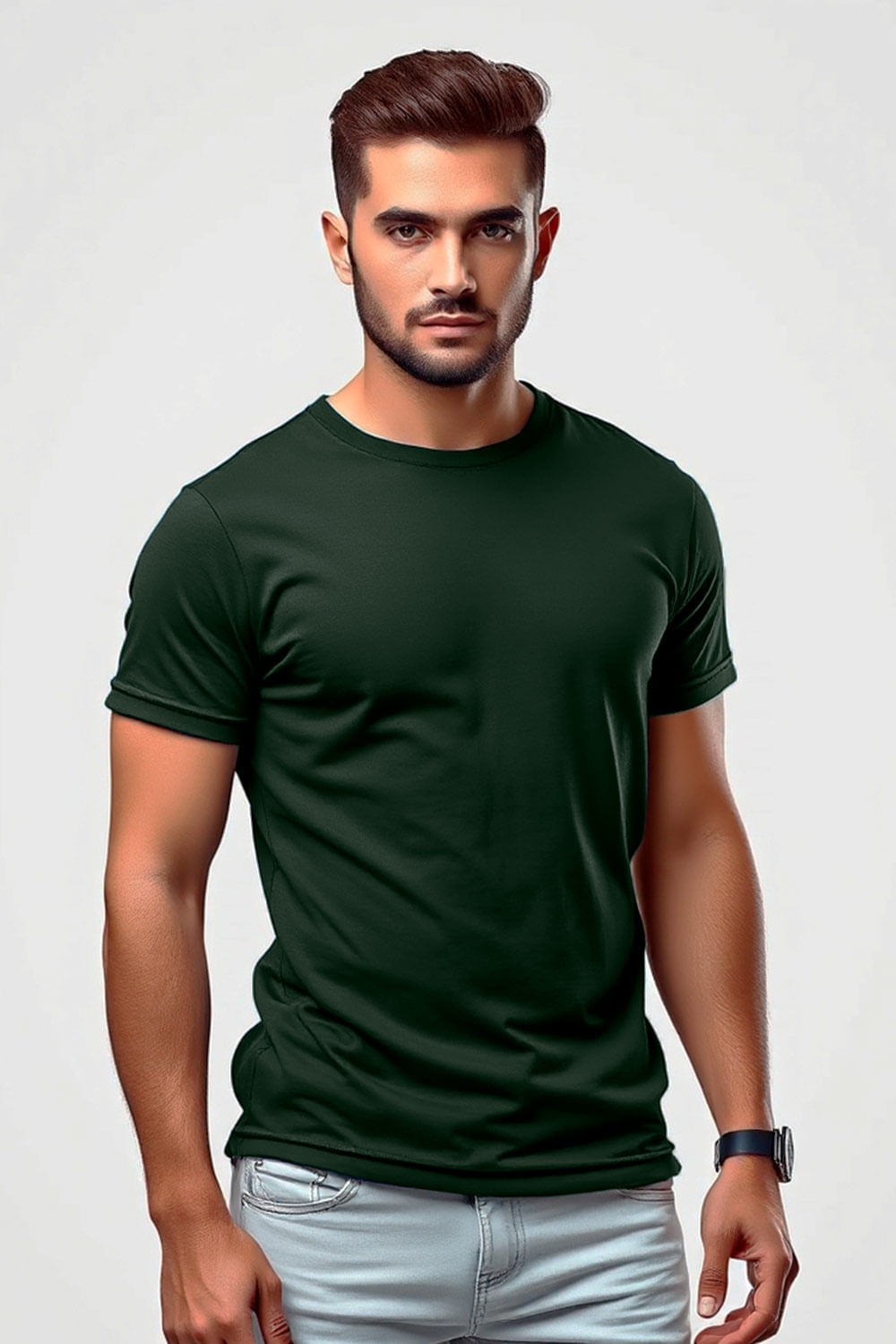 CAMISETA HOMBRE BÁSICA UNICOLOR