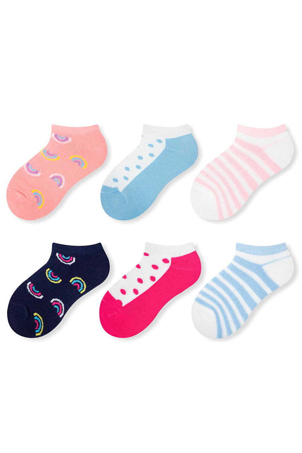 MEDIA NIÑA TOBILLERA DELGADA X3 TALLA 4-6