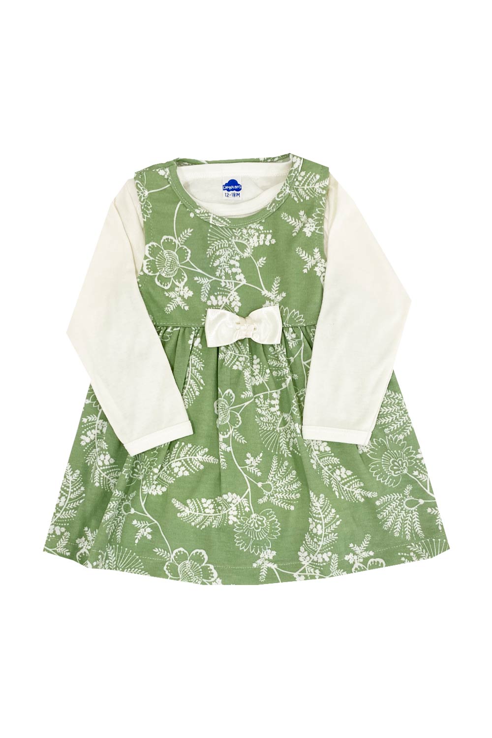 CONJUNTO NIÑA VESTIDO Y BODY ESTAMPADO VARIABLE