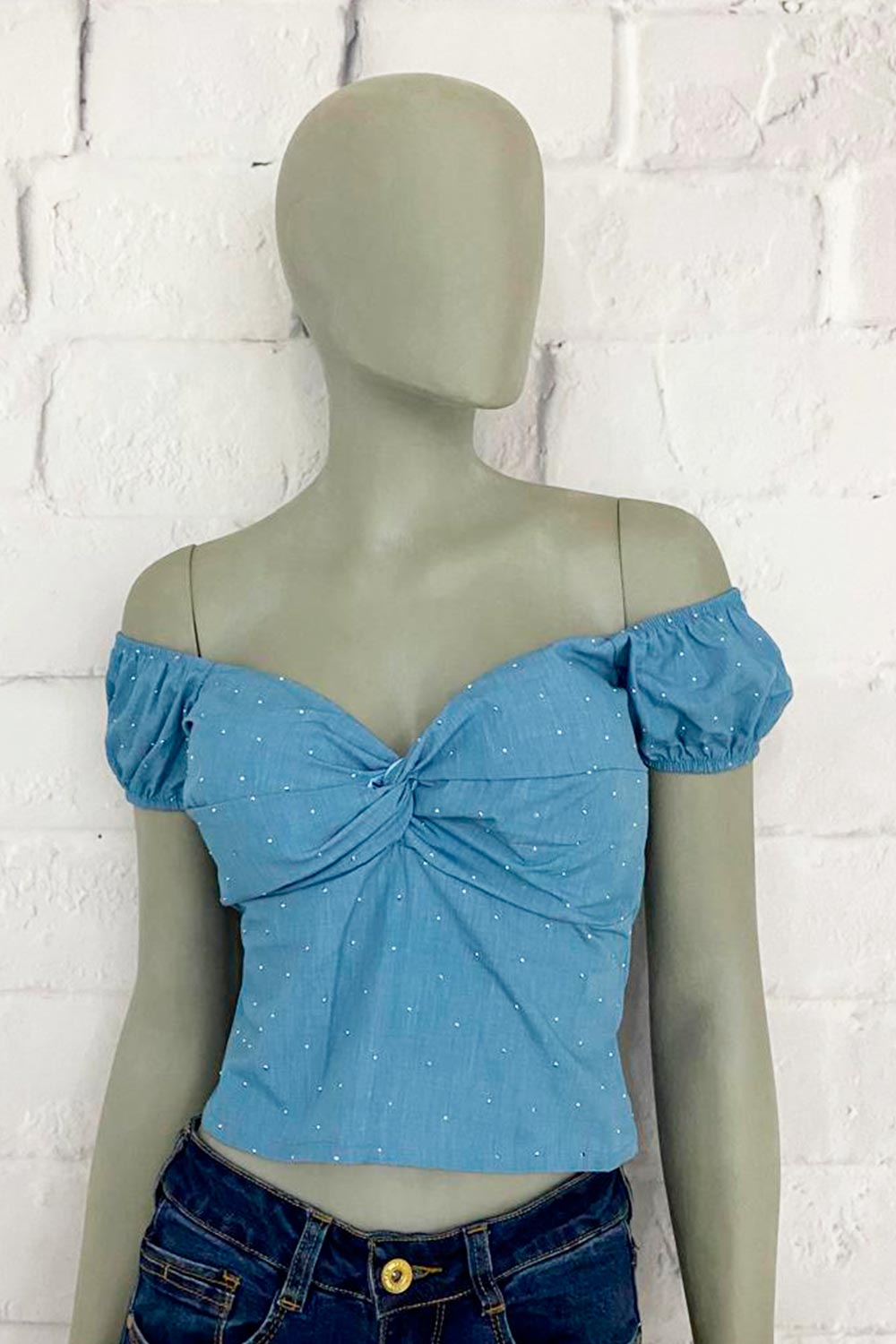 BLUSA MUJER CON BRILLOS