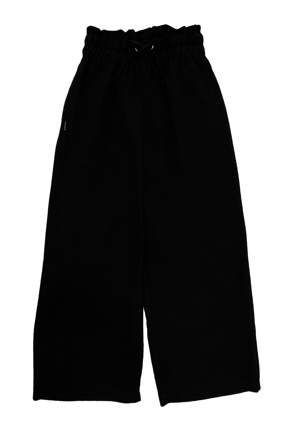 PANTALÓN NIÑA UNICOLOR SILUETA AMPLIA