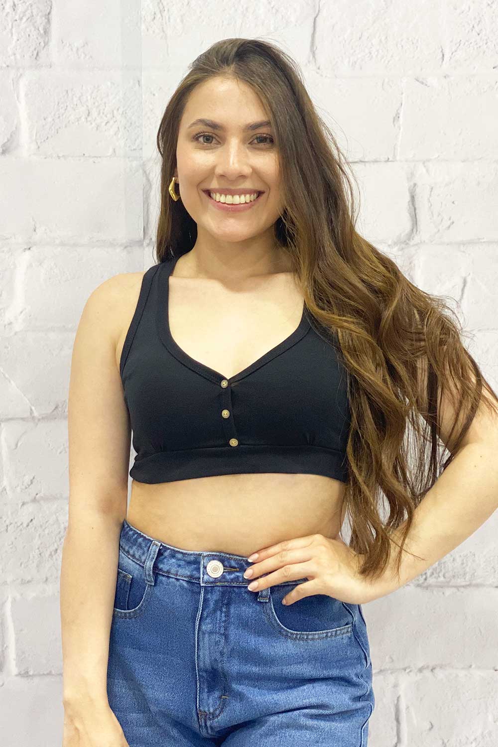 TOP MUJER CORTE ATLETICO EN ESPALDA