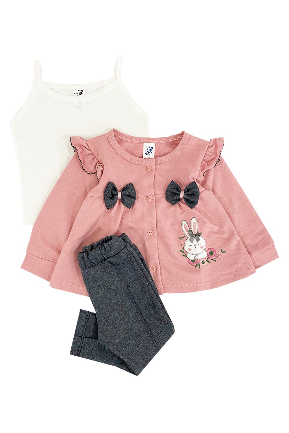 CONJUNTO BEBE TRES PIEZAS