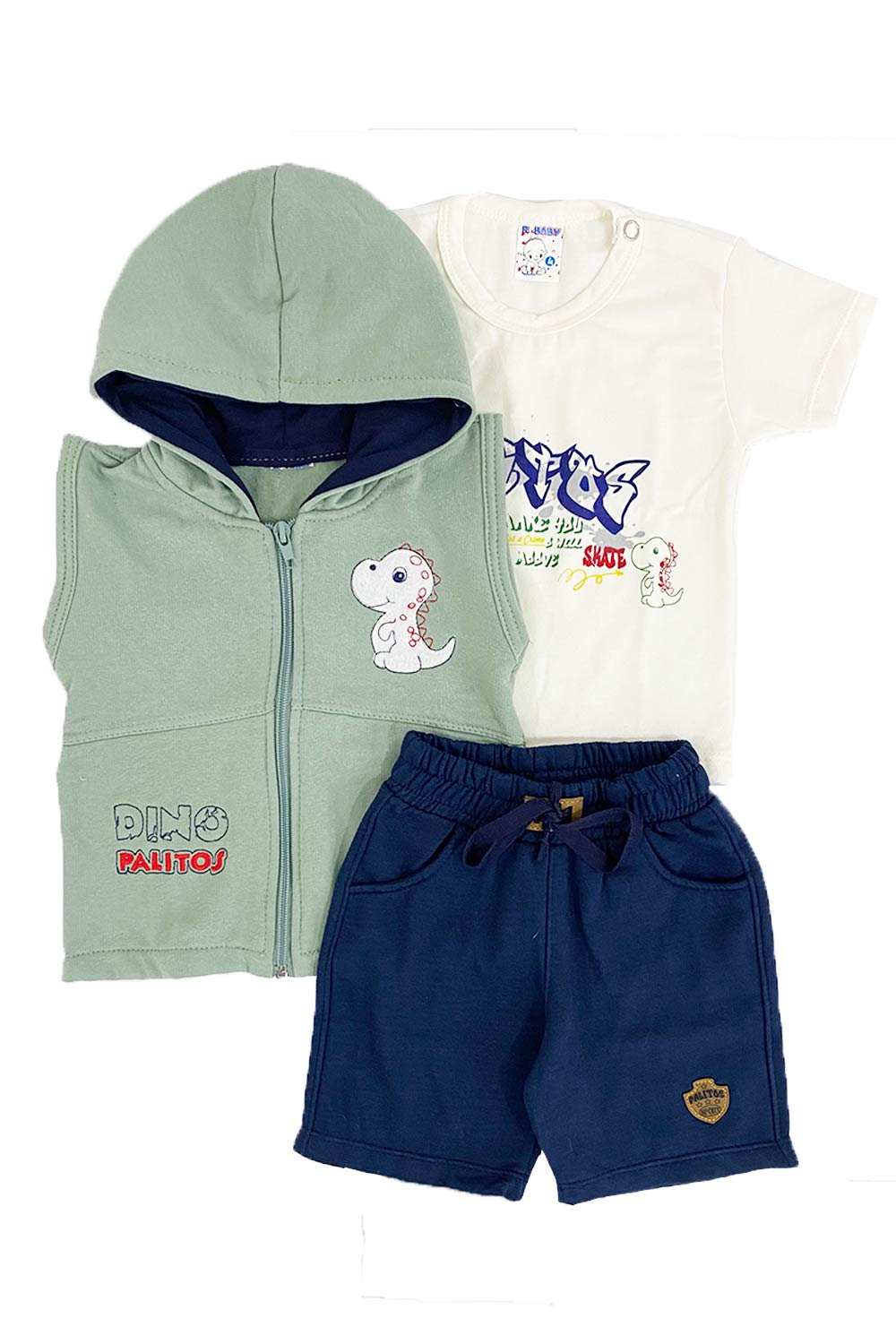 CONJUNTO BEBE TRES PIEZAS