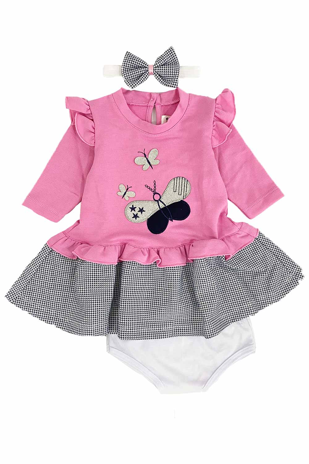 VESTIDO BEBE TRES PIEZAS